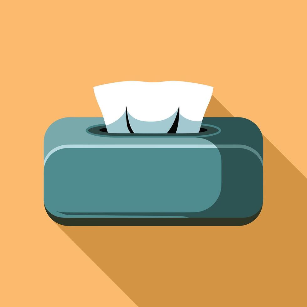 a tissue box with a toothbrush vector