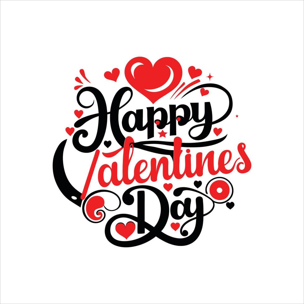 Valentines Day TShirt Typography for Couples and Friends vector
