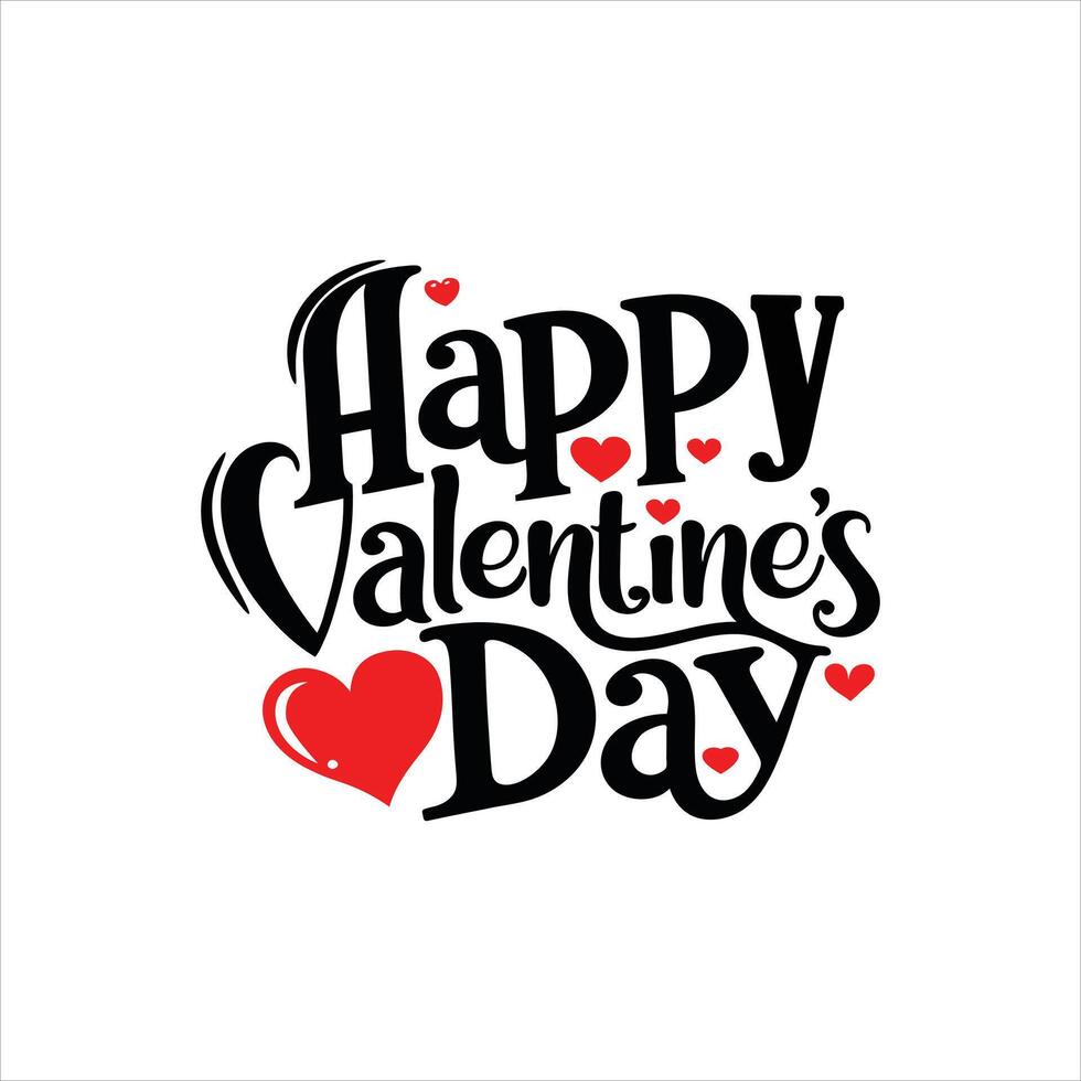 Valentines Day Typography Concepts for Artistic Designs vector