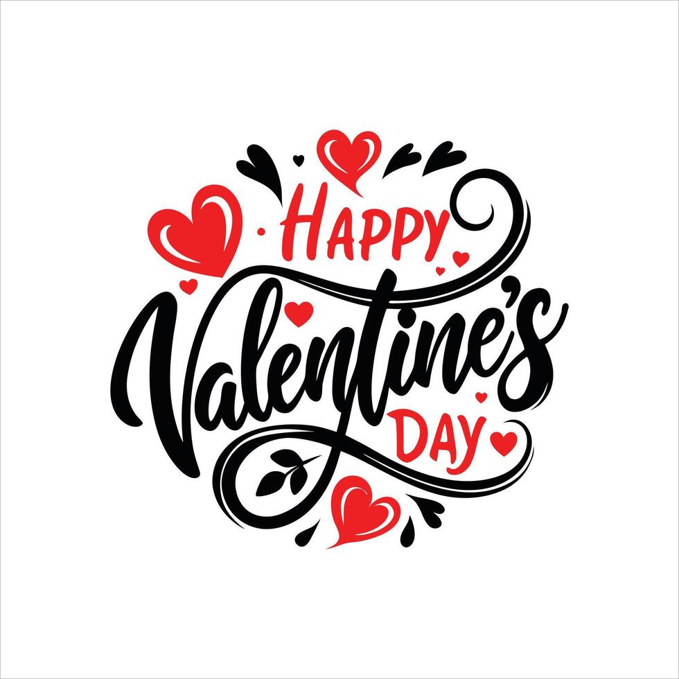 Best Happy Valentines Day Typography TShirt Designs for Unique Fashion vector