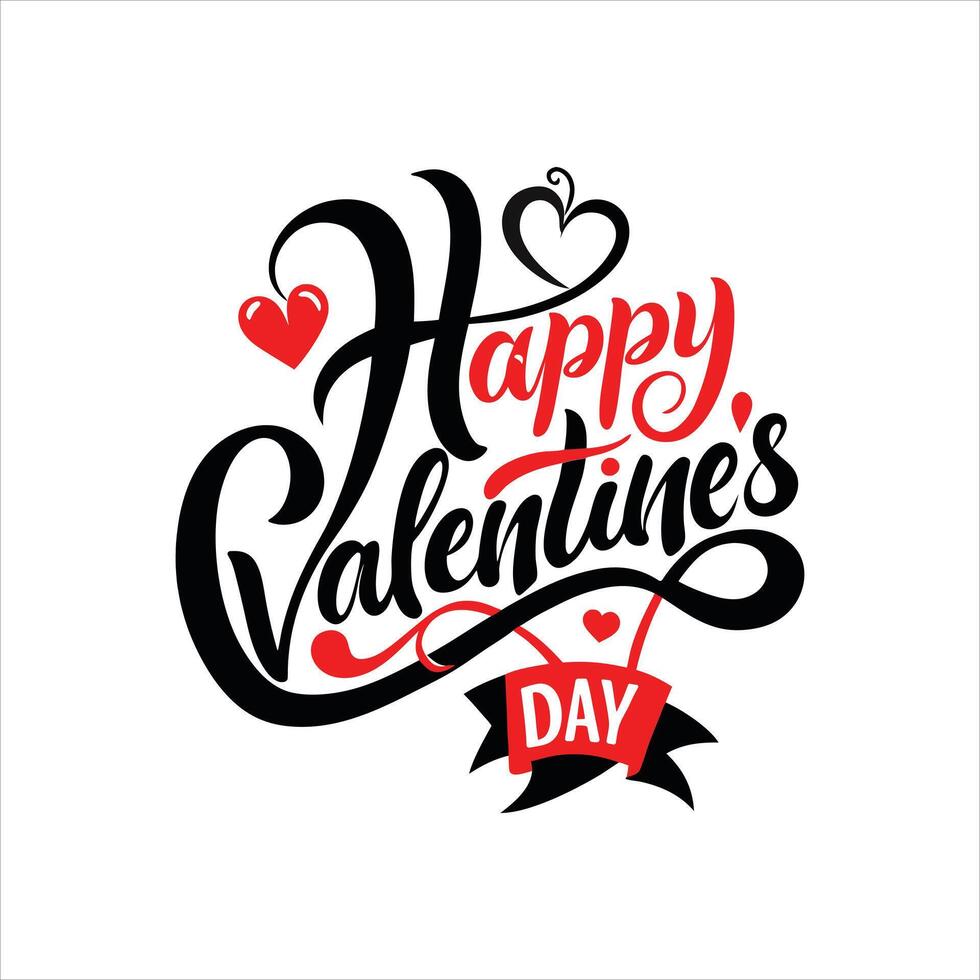 Stylish Happy Valentines Day TShirt Typography Ideas for Couples vector