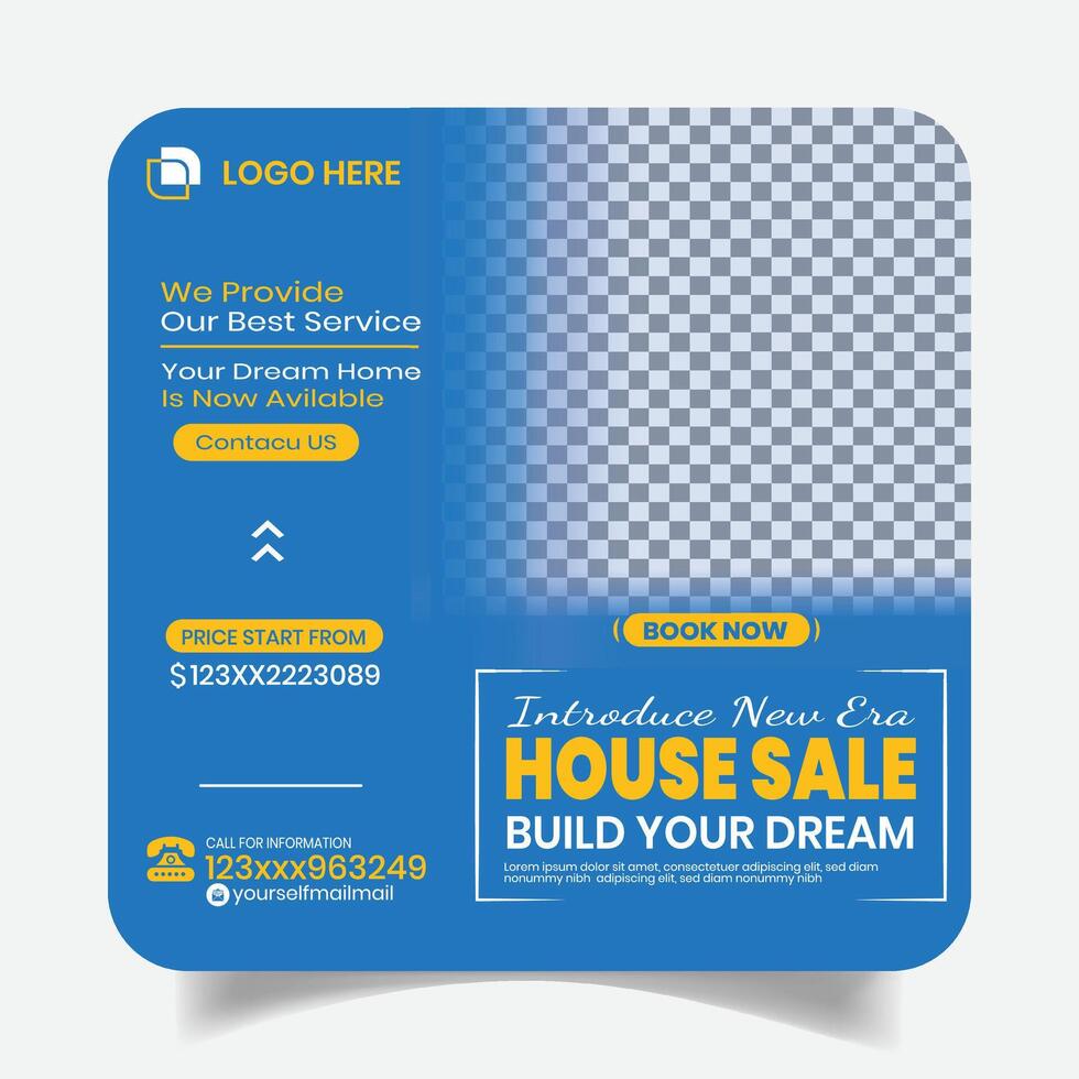 Modern Home Selling Social Media Post Design Banner vector