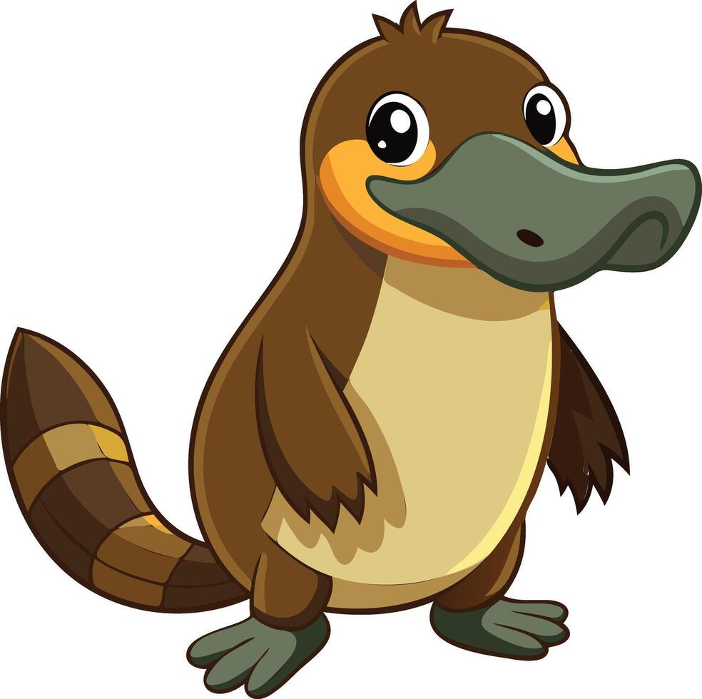 Mysterious Platypus Available on EPS File vector