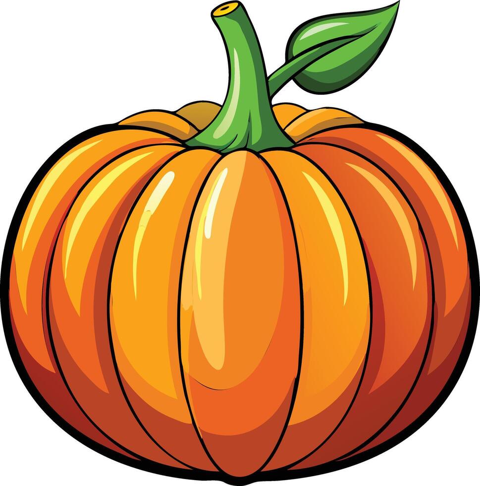 Autumn Pumpkin Available on EPS File vector