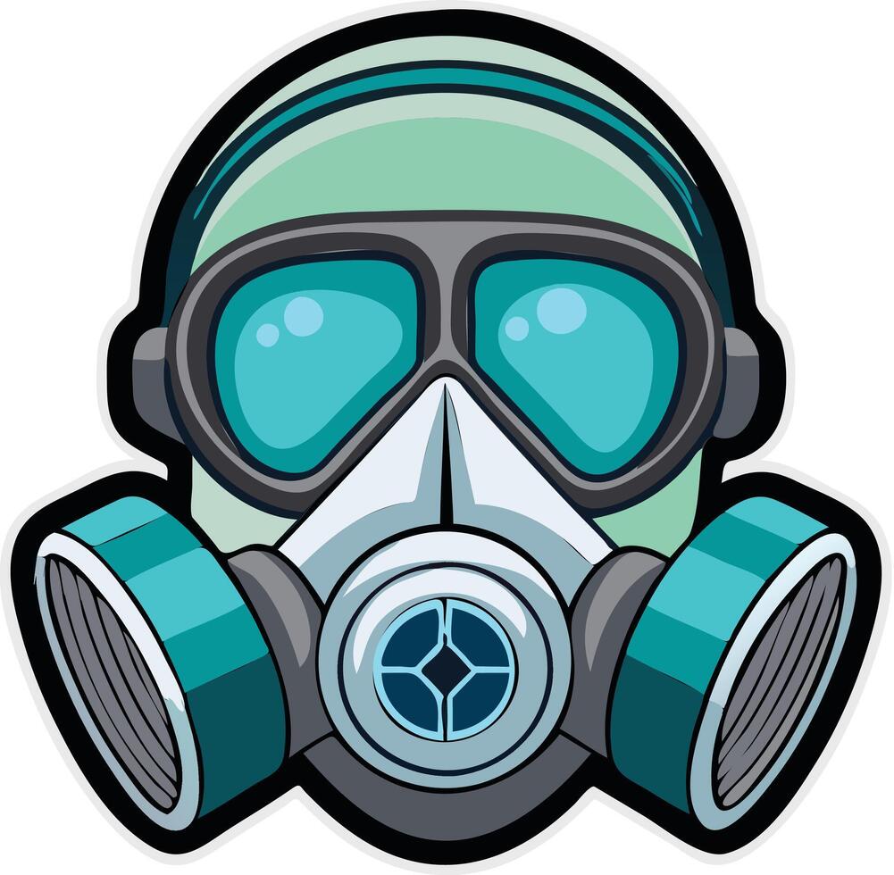 Heavy-Duty Respirator Available on EPS File vector