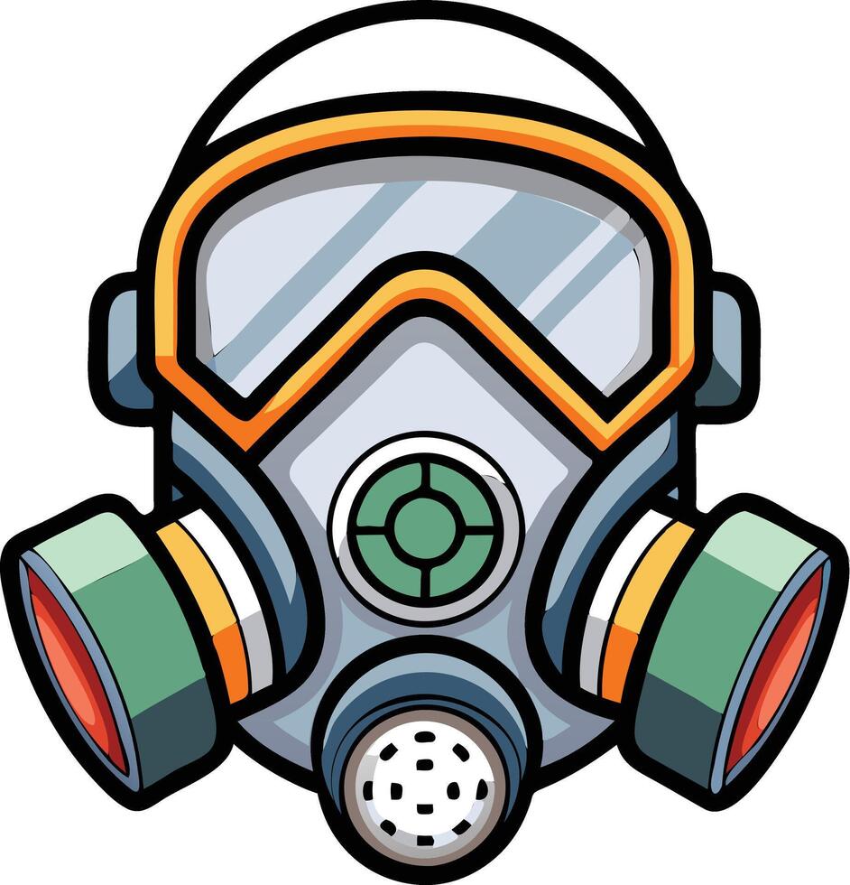 Modern Respirator Available on EPS File vector