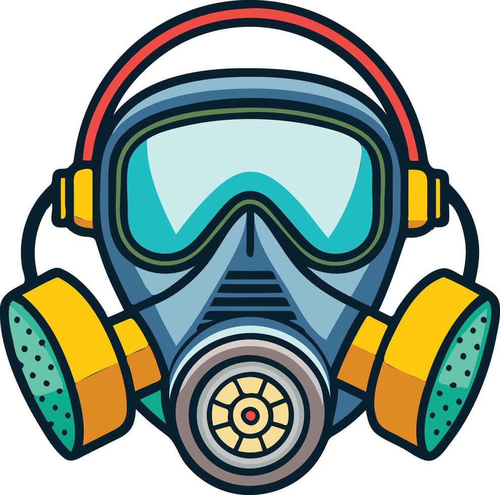 Durable Respirator Available on EPS File vector
