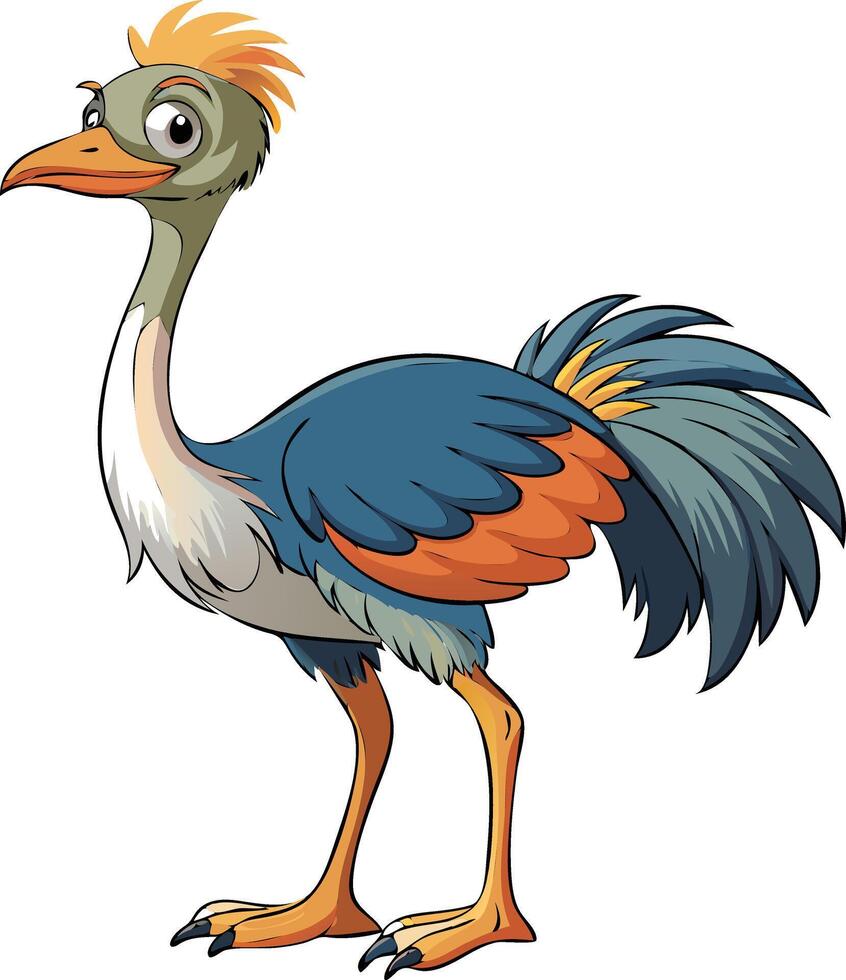 Stunning Ostrich Available on EPS File vector