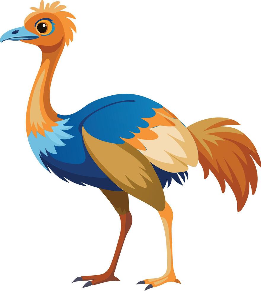 Unique Ostrich Available on EPS File vector