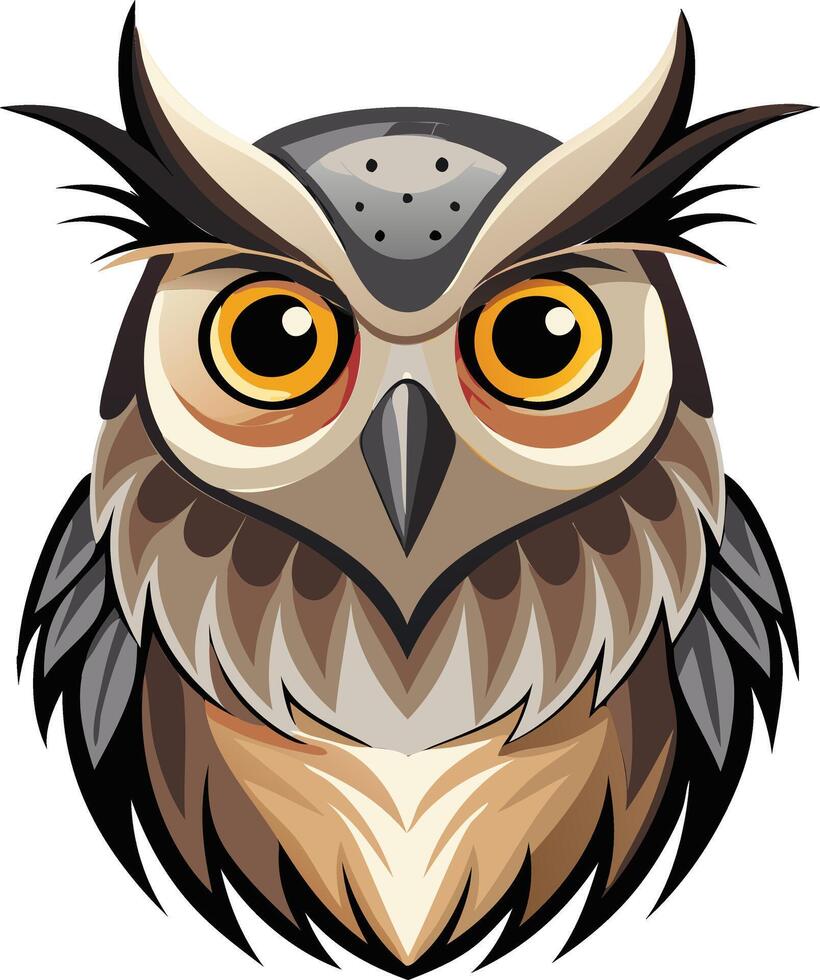 Nocturnal Owl Available on EPS File vector
