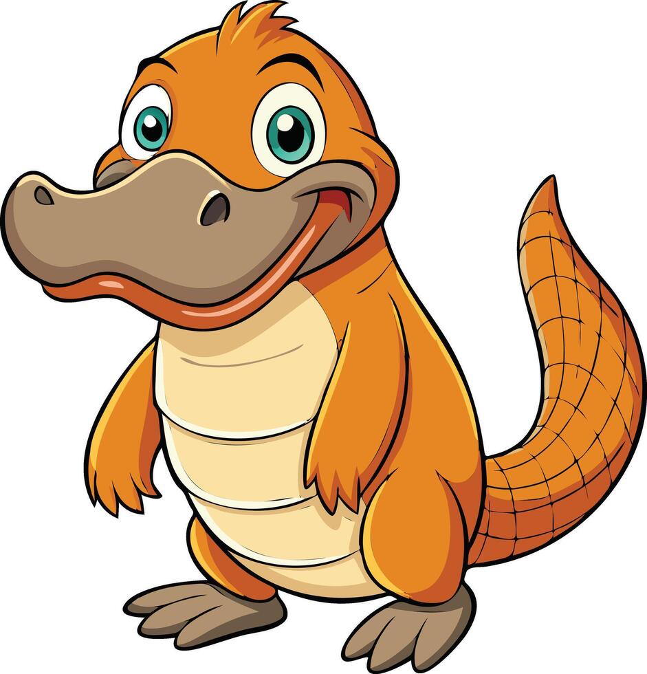 Distinctive Platypus Available on EPS File vector