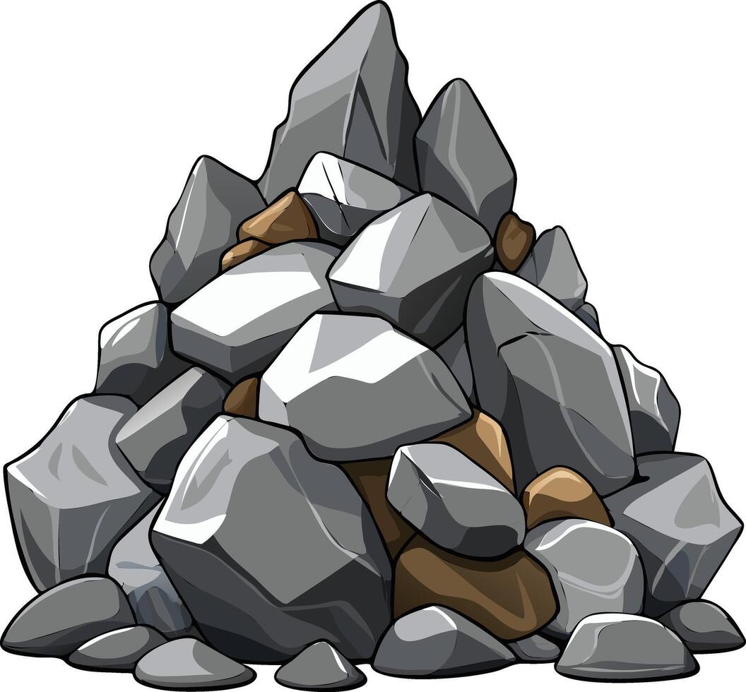 Balanced Stone Pile Available on EPS File vector