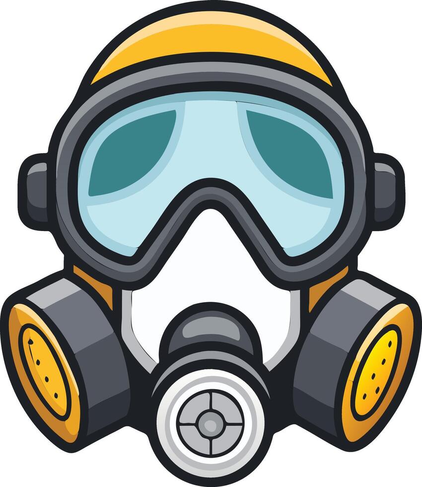 Ergonomic Respirator Available on EPS File vector