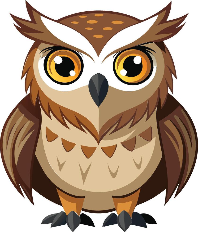 Majestic Night Owl Available on EPS File vector