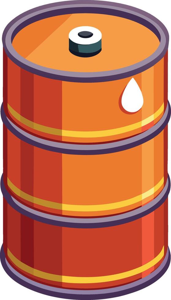 Heavy Duty Oil Barrel Available on EPS File vector