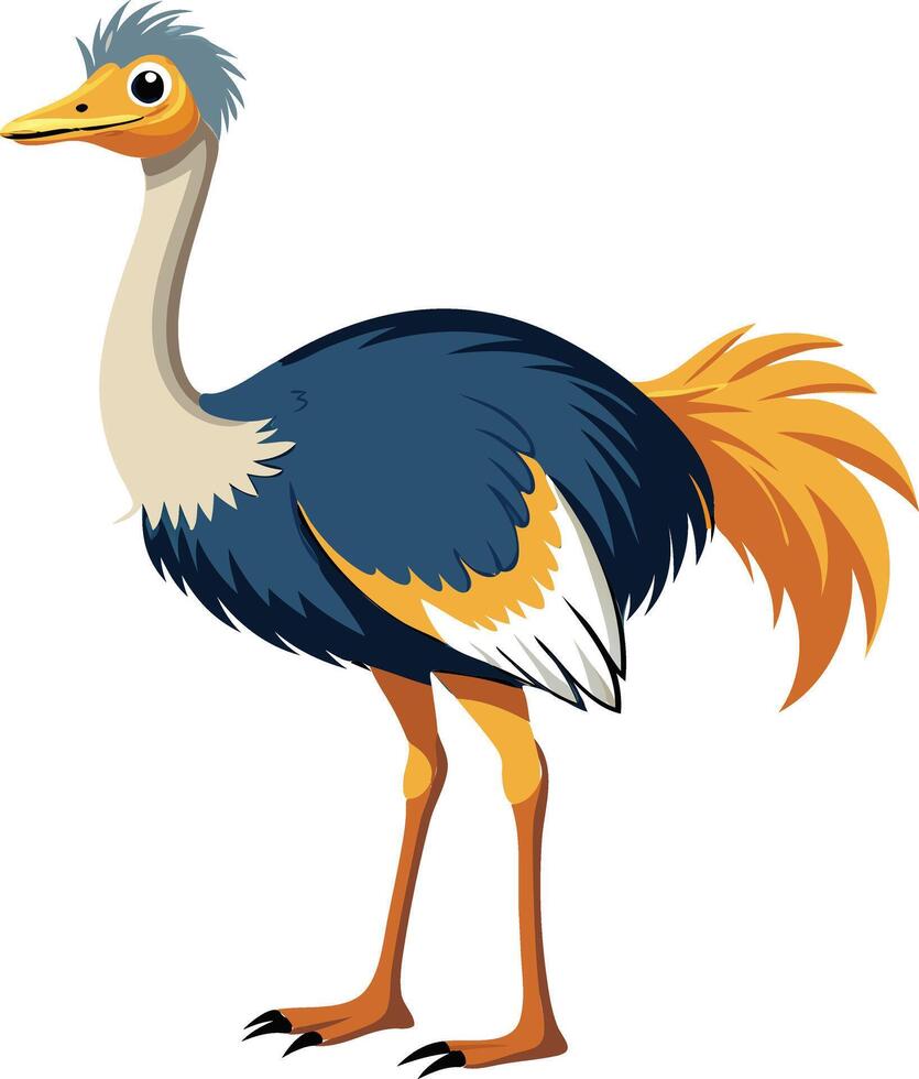 Exotic Ostrich Available on EPS File vector
