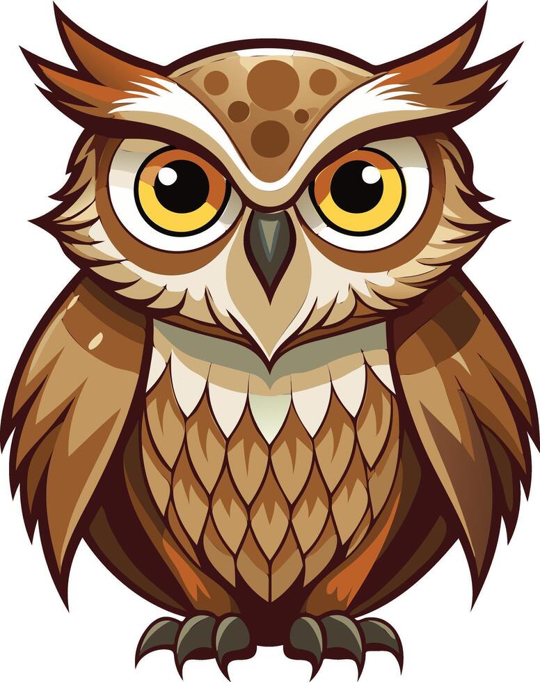 Magical Owl Available on EPS File vector