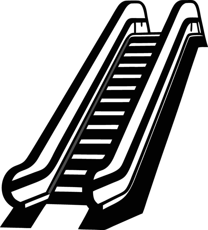 Bold Escalator Design Available on EPS File vector