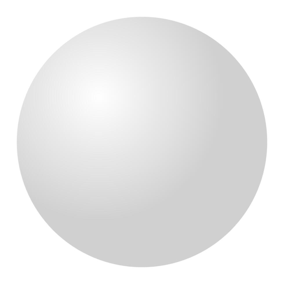 White Cue Ball vector