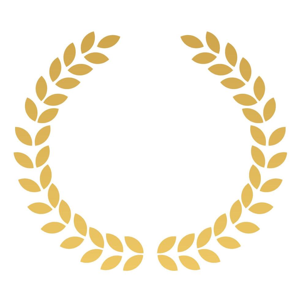 Golden Laurel Wreath vector