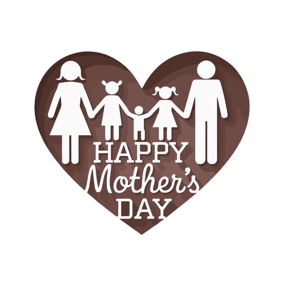 Beautiful Mothers Day Design vector