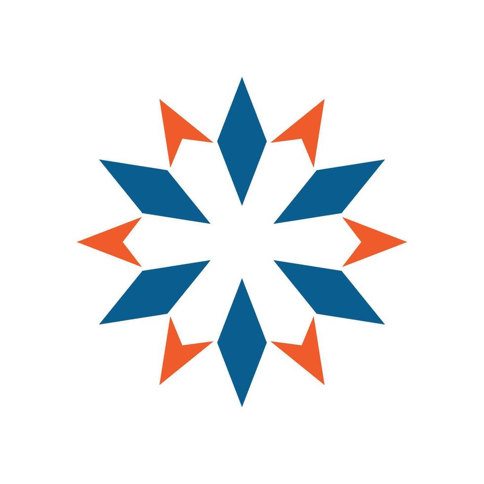 Abstract Star Decorative Logo Template Illustration Design. EPS 10. vector