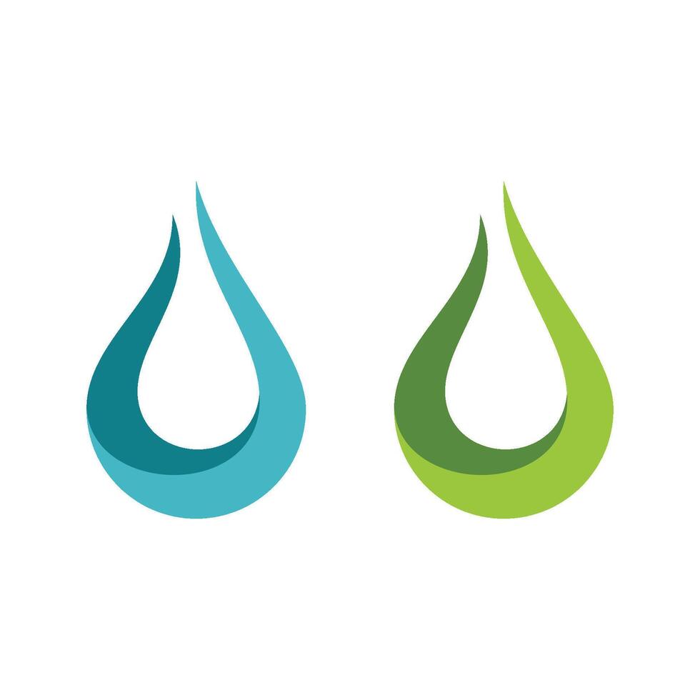Abstract Drop Water Decorative Logo Template Illustration Design. EPS 10. vector