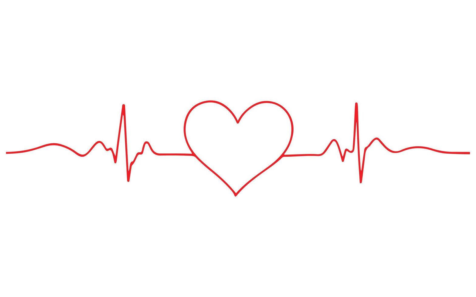 Heart pulse. Heartbeat lone, cardiogram. Beautiful healthcare, medical background. Modern simple design. vector