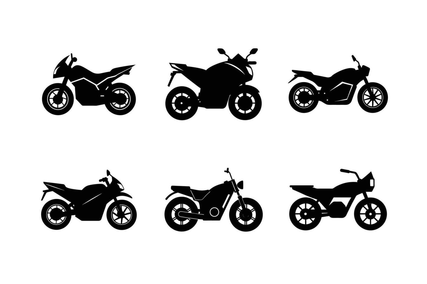 Electric motorcycle silhouette for sustainable eco friendly design vector