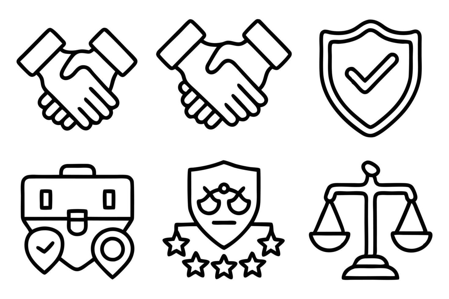 Honest Line Icons vector