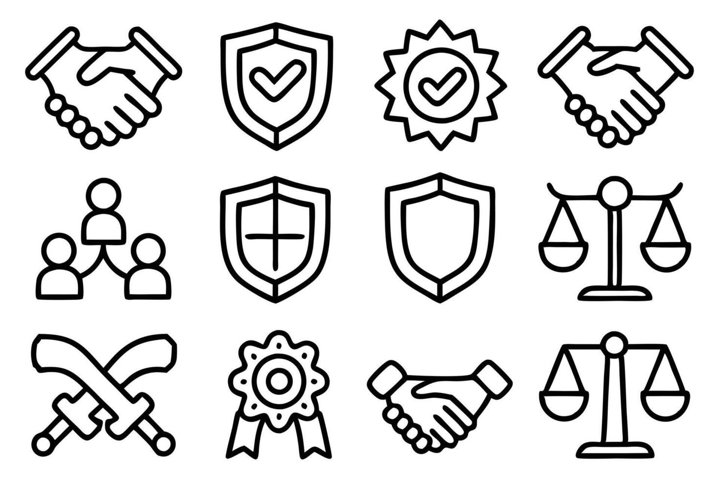Moral Values Outline vector