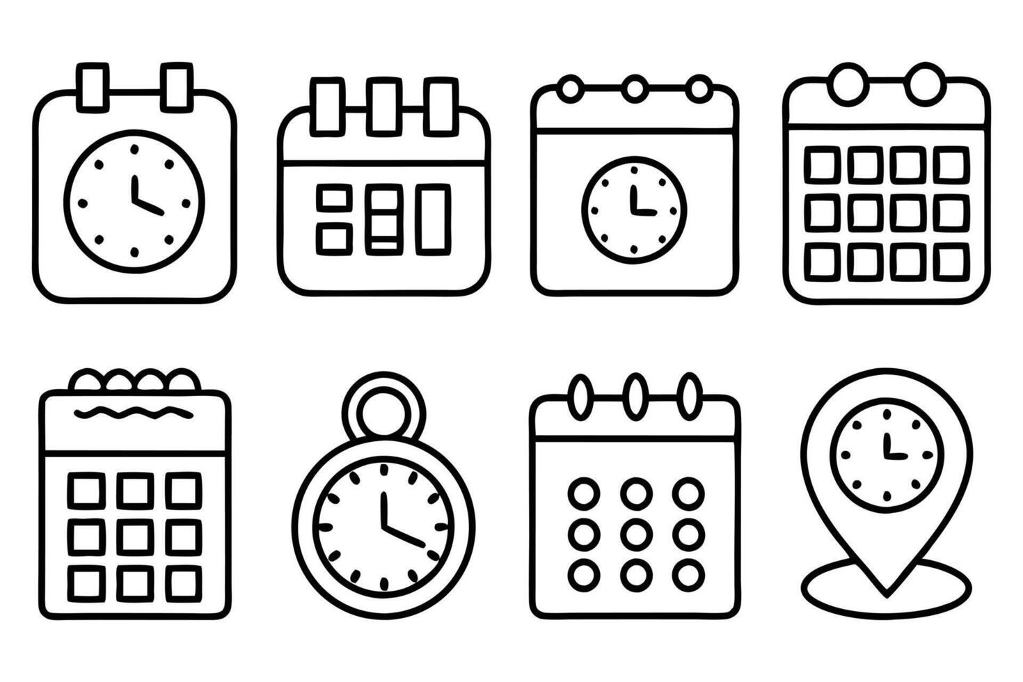 Timely Locations Pack vector