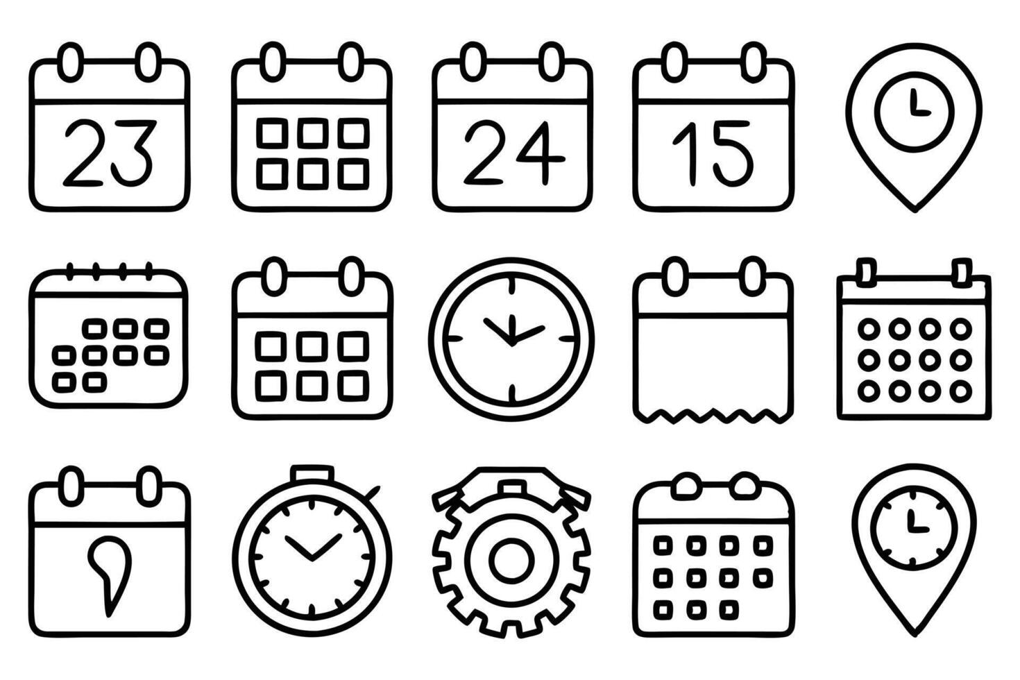 Event Scheduling Set vector