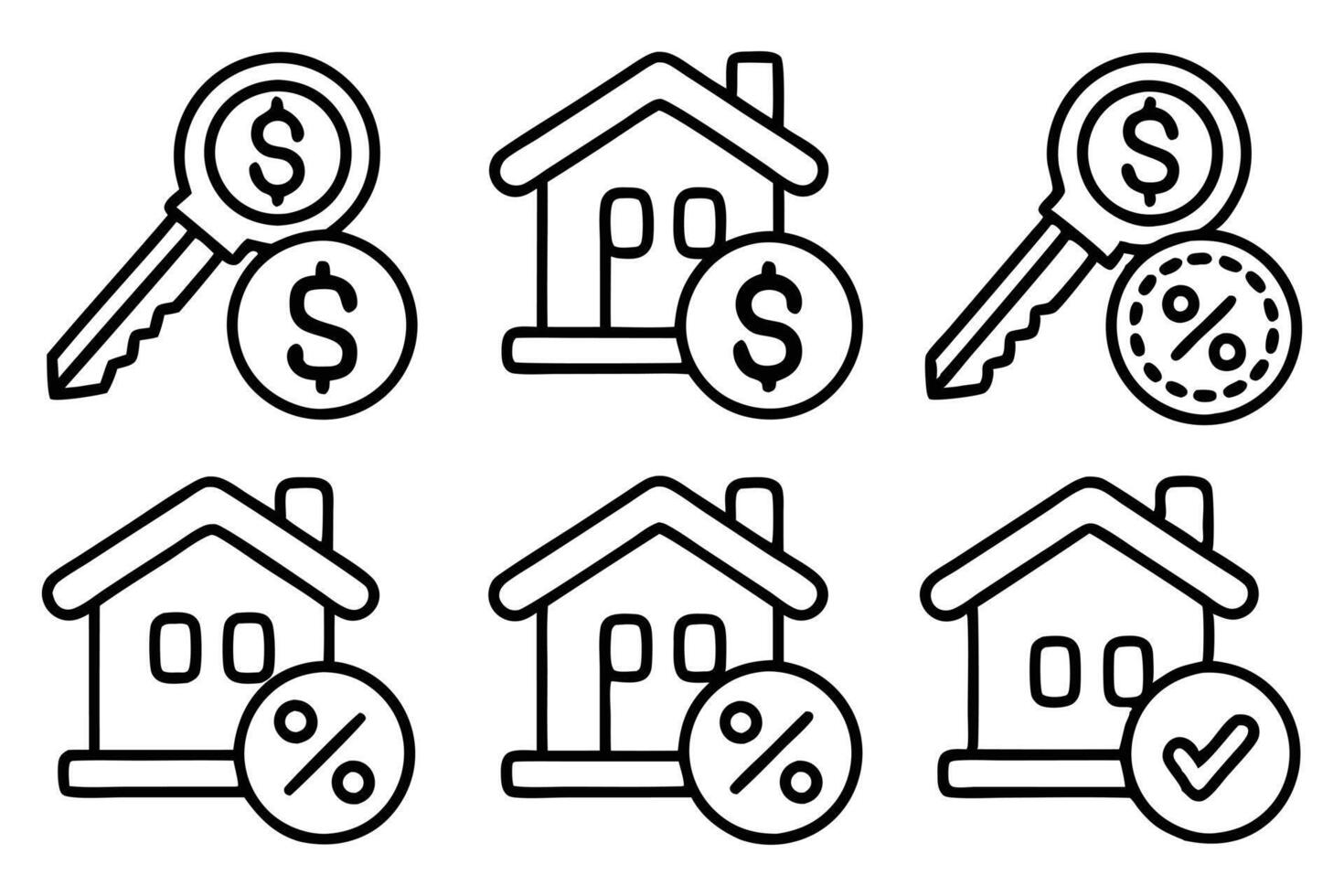 loan interest rate editable stroke outline icon is vector