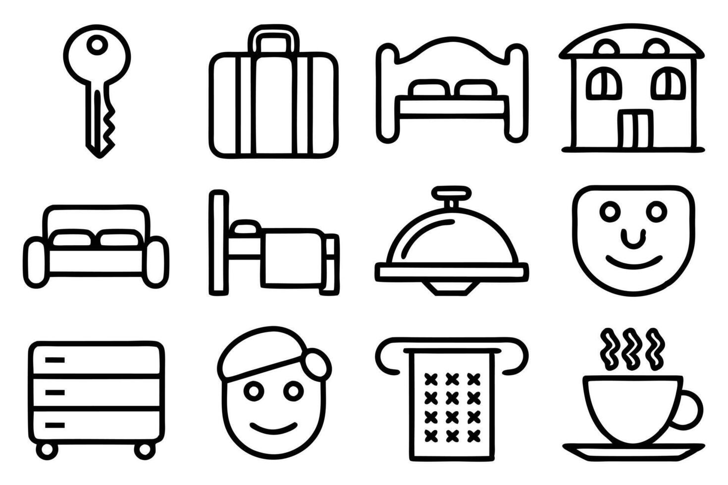 Lodging and Leisure Set vector