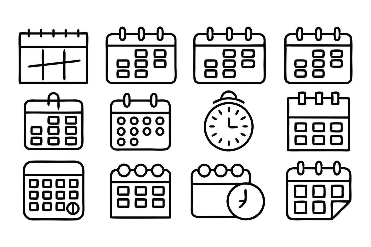 Survey and Evaluation Line Icons vector
