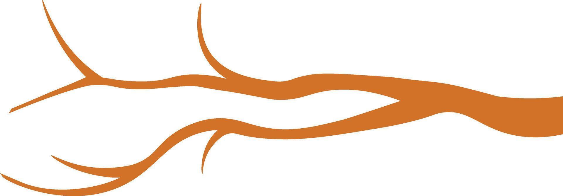 A deer head with a long tail vector