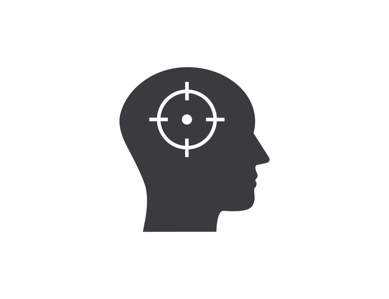 Concentration, logical thinking icon. vector