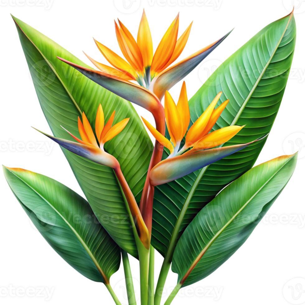 Bird of paradise flower icon png