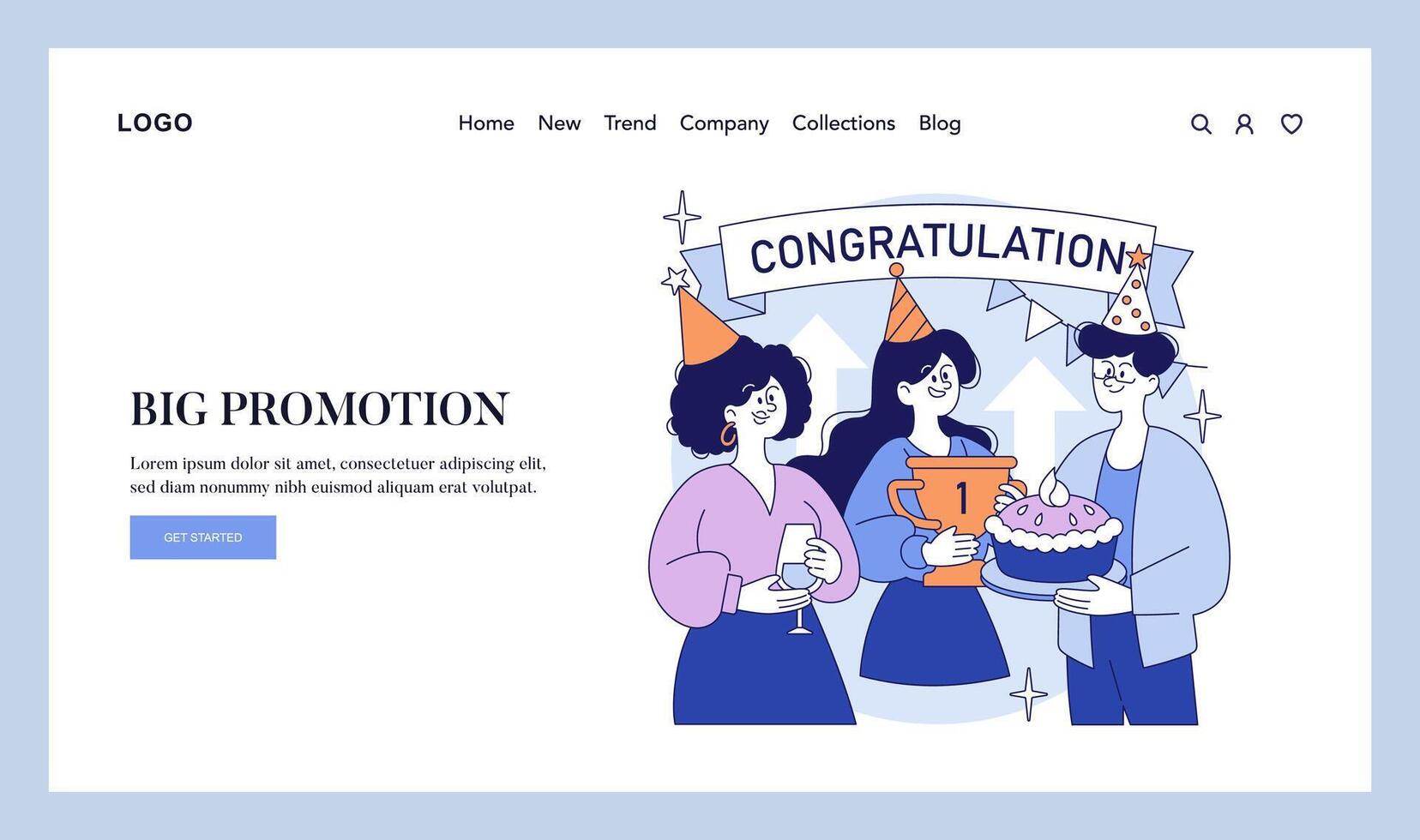 Moments Of Life. Flat Illustration vector