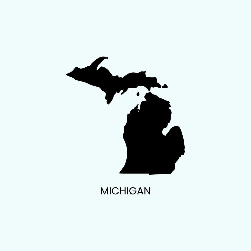 Michigan Map Stock Illustrations Image. vector