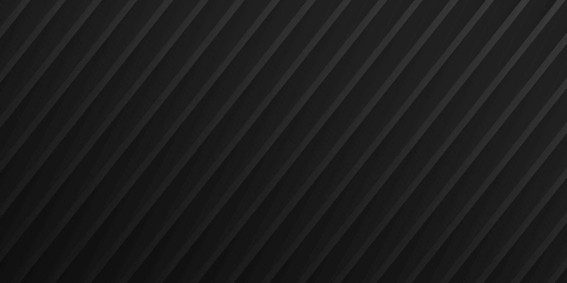 Dark black background with diagonal stripes creating a modern and elegant texture. Minimalist abstract design suitable for,banner,web,graphic projects and digital applications. illustration vector