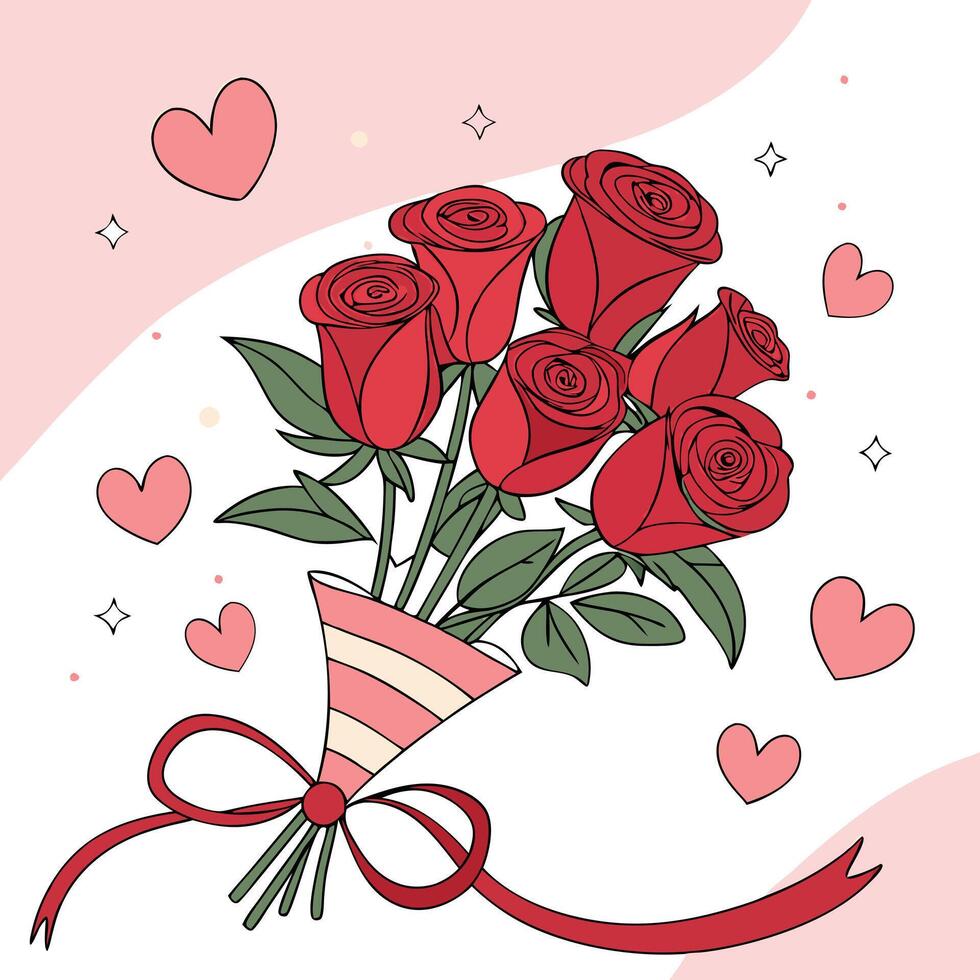happy rose day vector