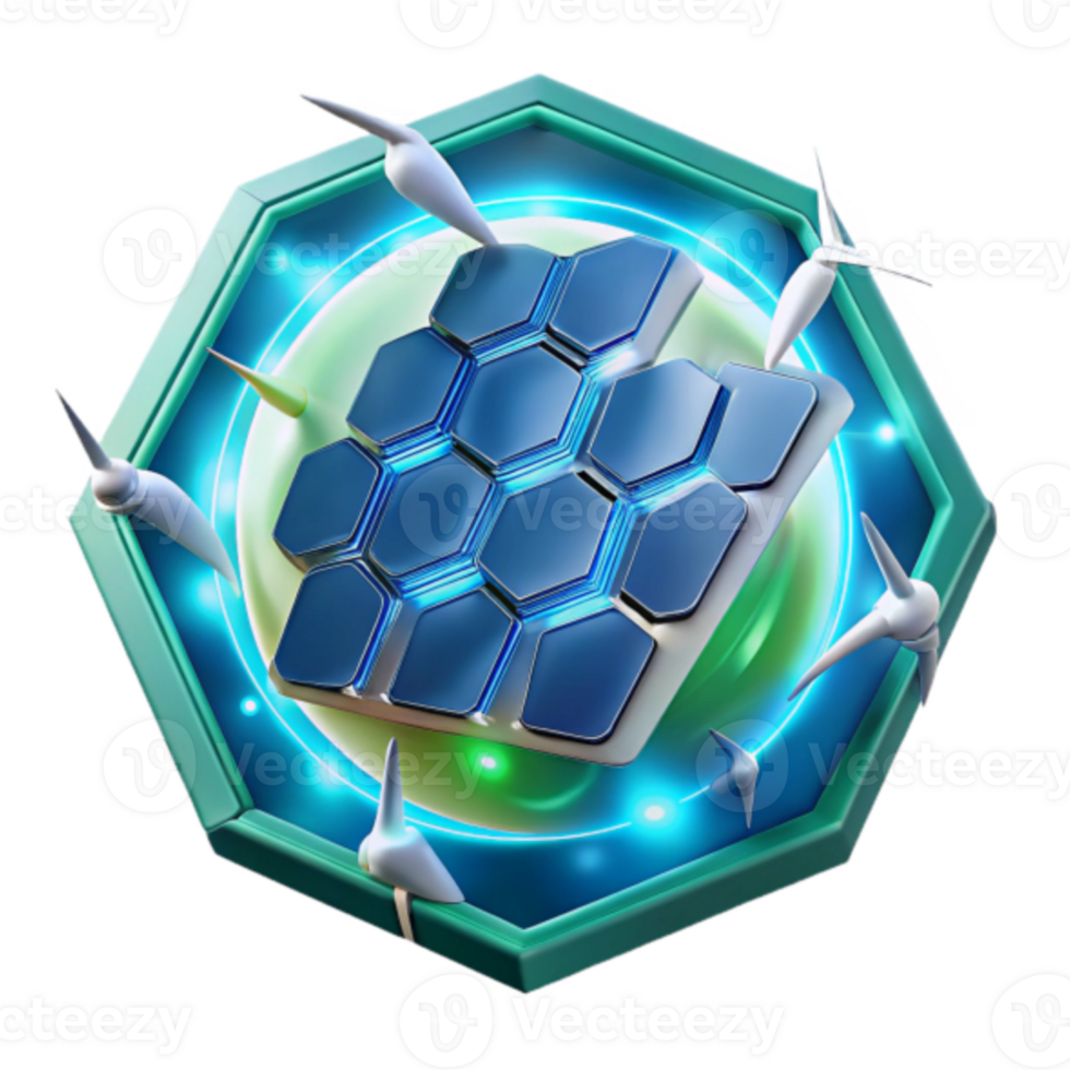 Hexagonal Render Abstract Background Energy Technology Illustration png
