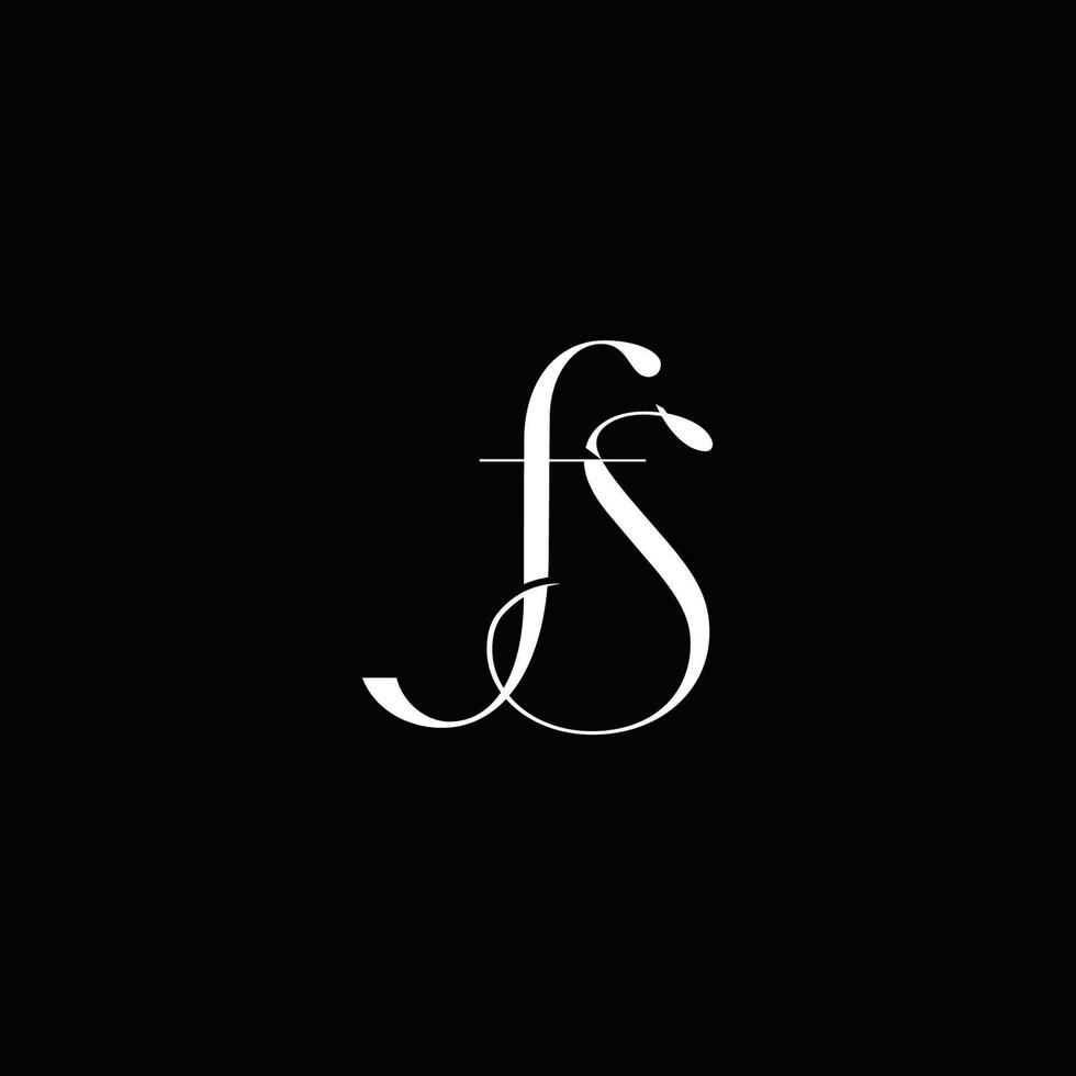 fs logo design vector