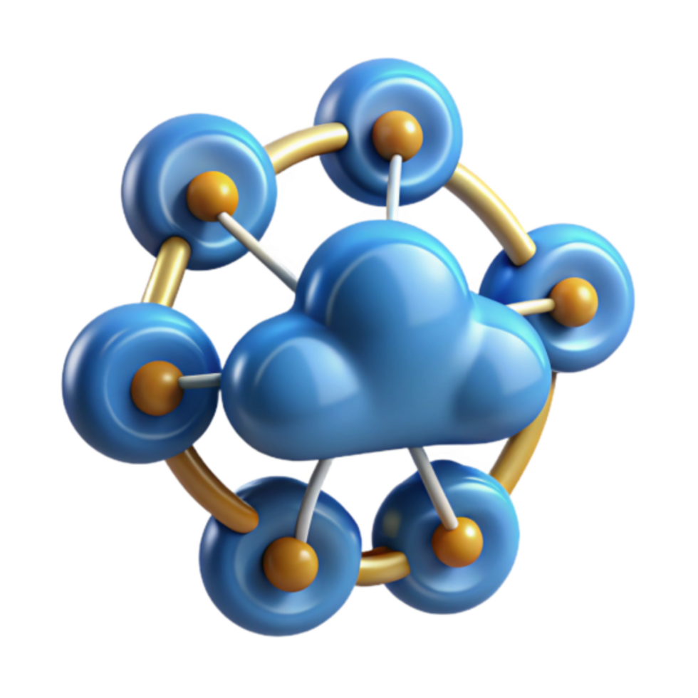 Illustration Network Cloud Computing Connections Data Centers png