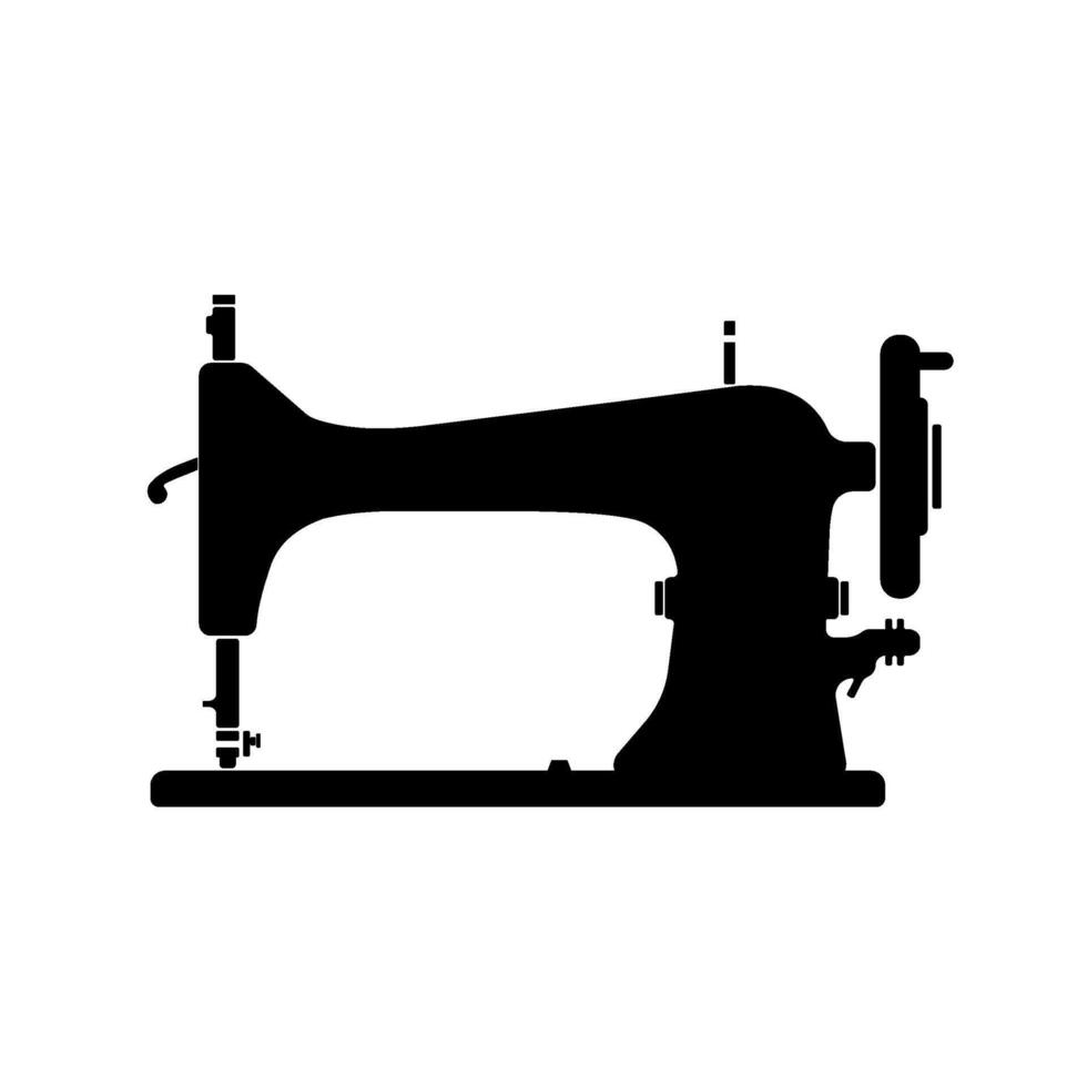 Vintage Retro Crafting Sewing Machine Icon Illustration vector