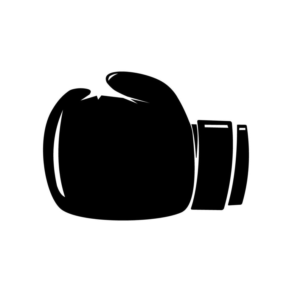 Boxing Glove Black Icon illustration vector