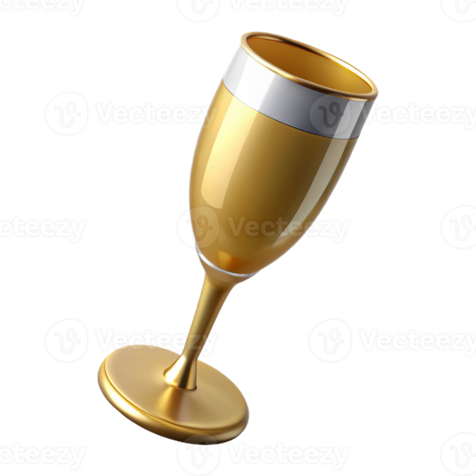 Pair of toasting wine glass png