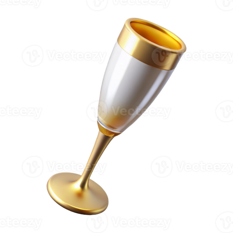 Vintage etched wine glass style png